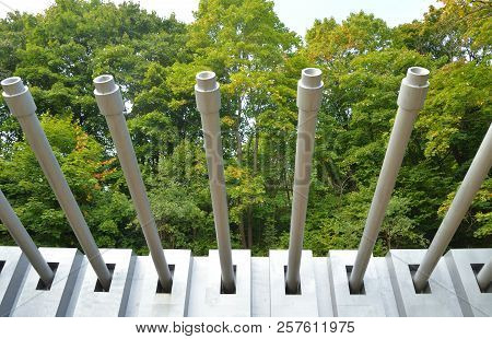Memorial To The Sailors Of The Artillery Battery A Is Located At The Foot Of The Southern Slope Of W