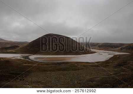 Meke Lake, Volcanic Lake In Anatolia, Turkey