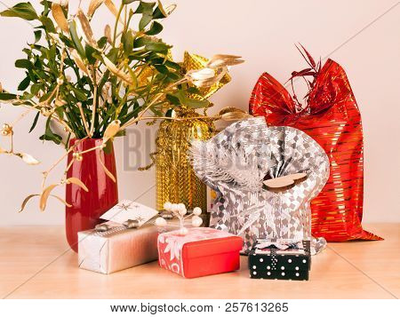 Luxury Packed Gifts Prepared Fot Christmas Eve