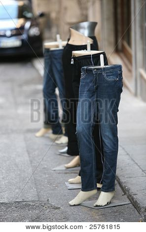 Jeans e manichini