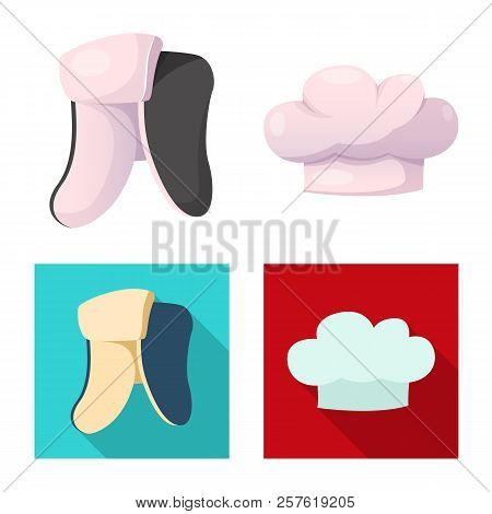 Vector Illustration Of Headgear And Cap Symbol. Set Of Headgear And Accessory Stock Vector Illustrat