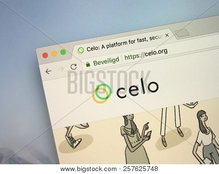 Amsterdam, The Netherlands - September 10, 2018: Website Of Celo, A Platform For Secure And Stable D