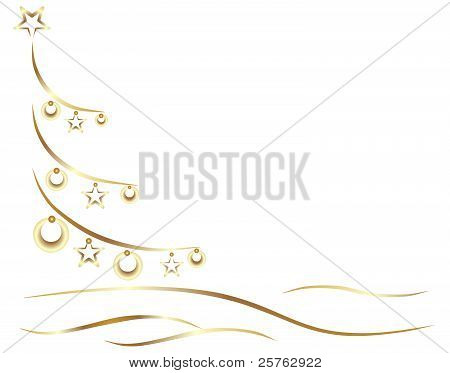 Gouden winter boom