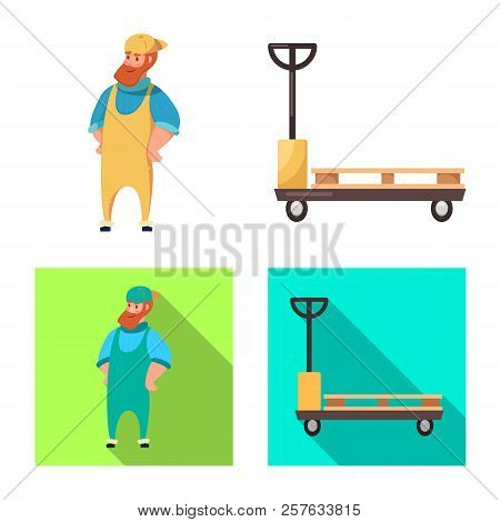 Vector Design Of Goods And Cargo Logo. Collection Of Goods And Warehouse Stock Vector Illustration.