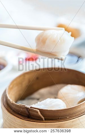Chinese dim sum Hagao - Steamed Chinese groumet cuisine