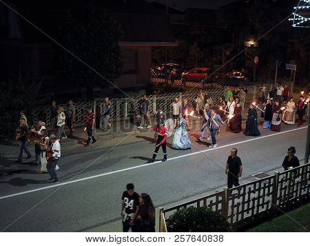 Festa Patronale Dei Corpi Santi (meaning Patronal Festival Of The Holy Bodies) In Settimo Torinese