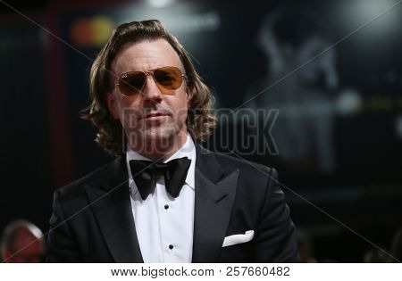 Jason Sudeikis walks the red carpet ahead of the 'Driven' Premiere And Closing Night during the 75th Venice Film Festival at Sala Grande on September 8, 2018 in Venice, Italy.