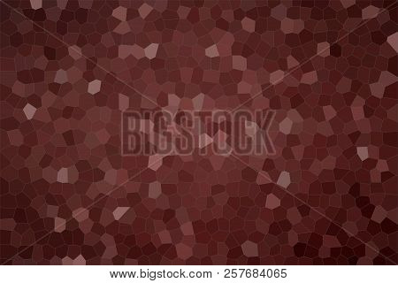 Abstract Illustration Of Acajou Colorful Small Hexagon Background, Digitally Generated