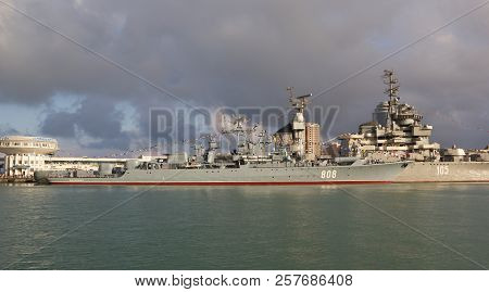 Novorossiysk, Russia, May 9, 2015: Patrol Ship 