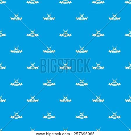 Knive Weapon Pattern Seamless Blue Repeat For Any Use