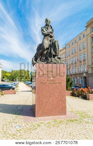 Poznan, Poland - August 19, 2018: Monument Of Karol Marcinkowski At Marcinkowski Alley In Poznan.