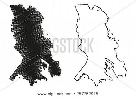 Karelia (russia, Subjects Of The Russian Federation, Republics Of Russia) Map Vector Illustration, S