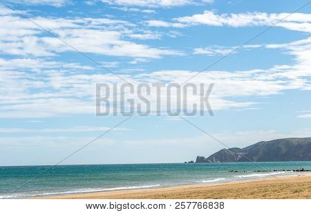 Saaidia Island And Waves And Rocks