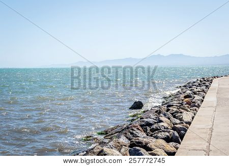 Nador Island And Waves And Rocks