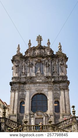 The Church Of Clerigos, Which Is Attached To The Iconic Clerigos Tower, One Of The Landmarks And Sym