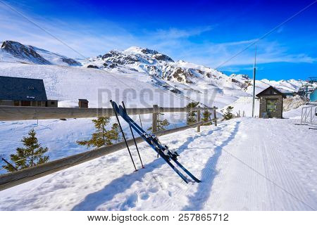 Formigal ski area in Huesca Pyrenees of Spain