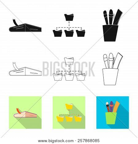 Vector Design Of Education And Learning Symbol. Set Of Education And School Stock Symbol For Web.