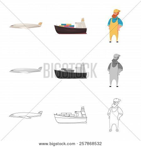 Vector Design Of Goods And Cargo Symbol. Collection Of Goods And Warehouse Stock Vector Illustration