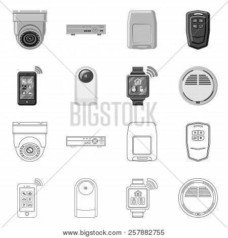 Vector Design Of Office And House Symbol. Set Of Office And System Vector Icon For Stock.