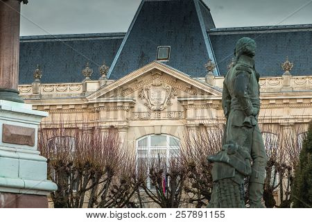 Architectural Detail Of The Courthouse Of The City Of Belfort