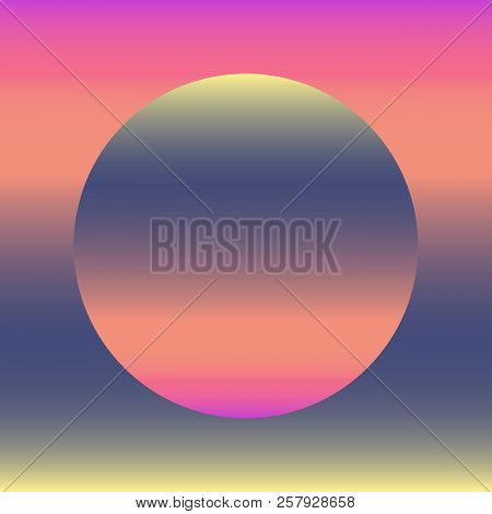 Abstract Background Illustration. Square And Circle With Gradient