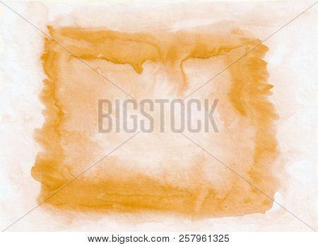Vibrant Orange Watercolour Gradient Background. Beautiful Abstra