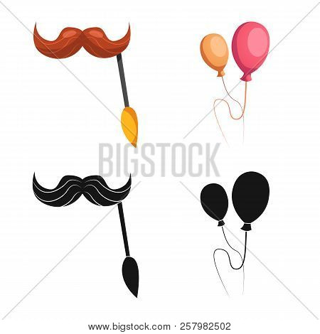 Vector Design Of Party And Birthday Icon. Collection Of Party And Celebration Vector Icon For Stock.