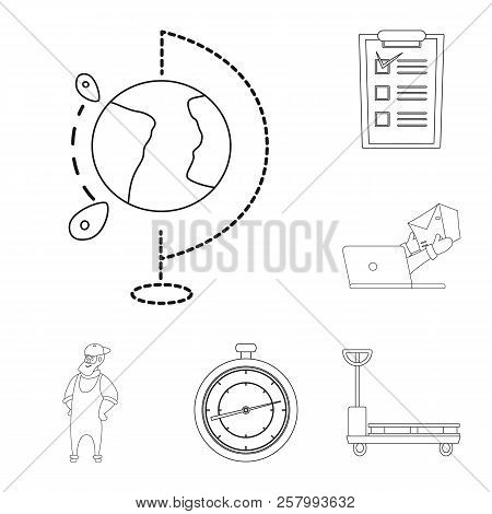 Isolated Object Of Goods And Cargo Icon. Set Of Goods And Warehouse Vector Icon For Stock.