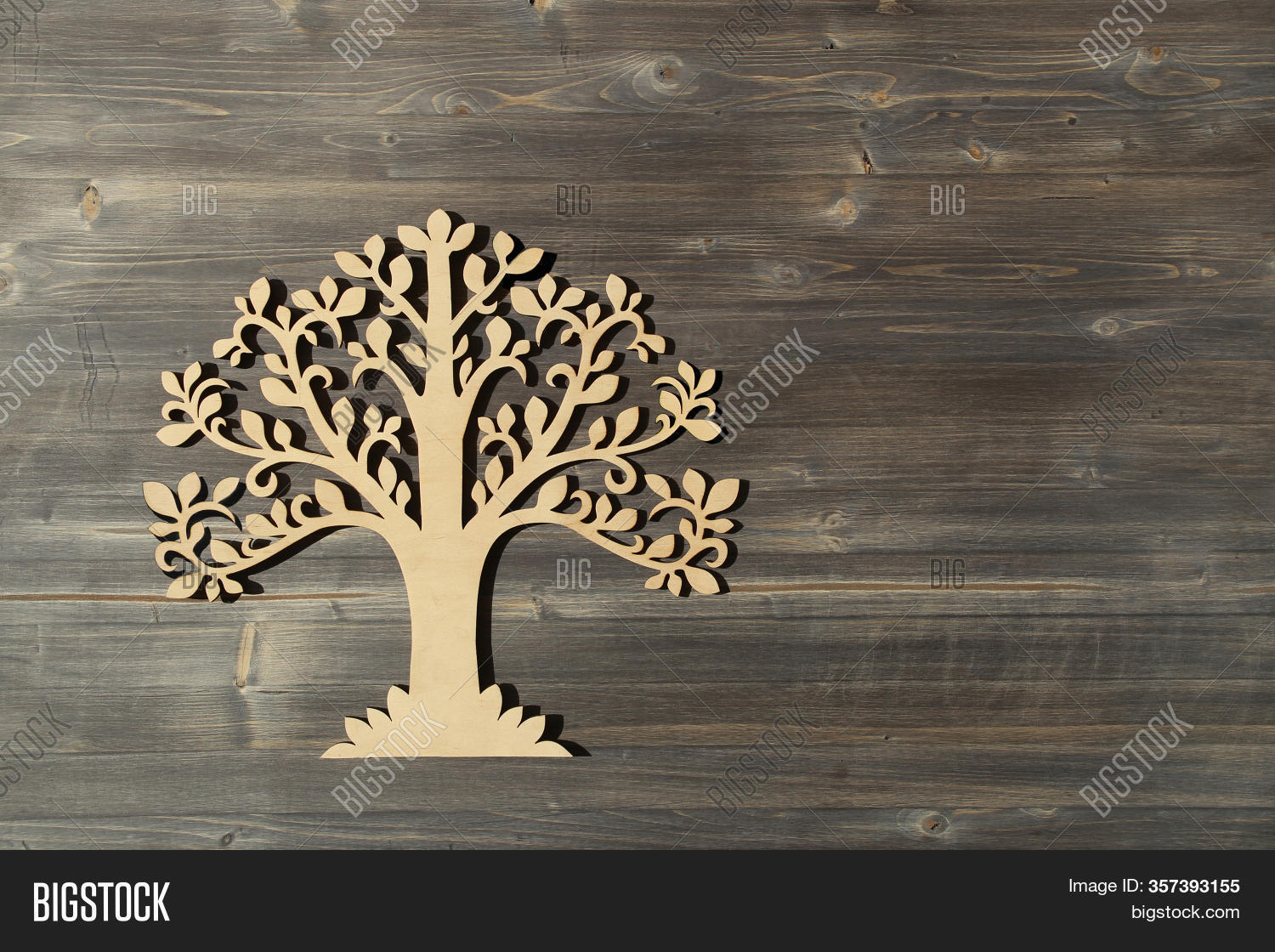 Laser Cut Wood Tree Image & Photo (Free Trial) Bigstock