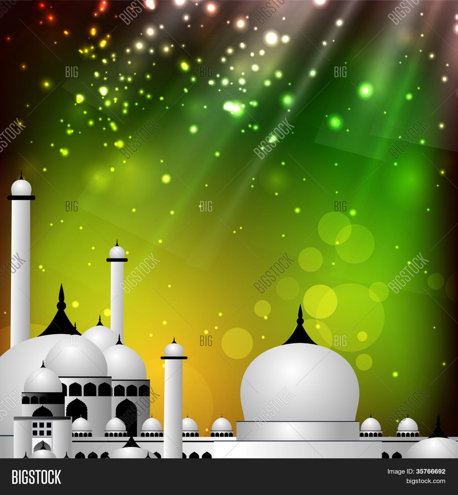 Colorful EId Mubarak Vector & Photo (Free Trial) | Bigstock