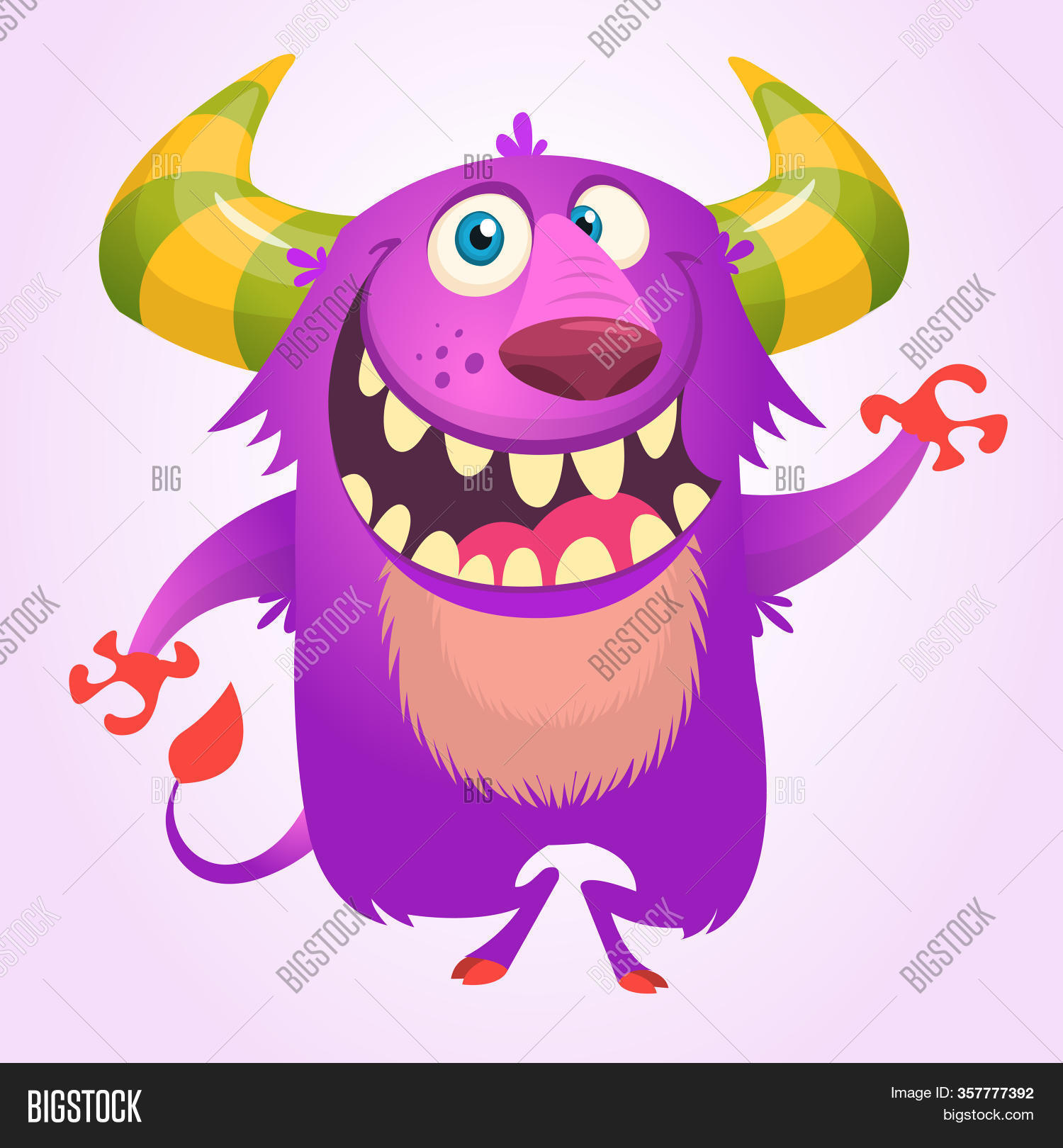 Smiling critters cartoon