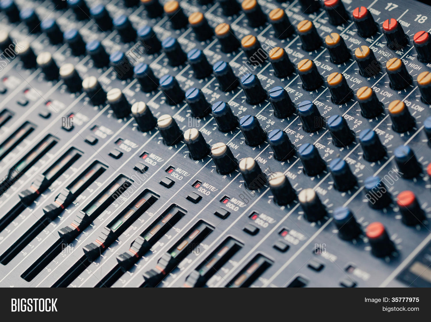 Studio Mixer Knobs Image & Photo (Free Trial) Bigstock