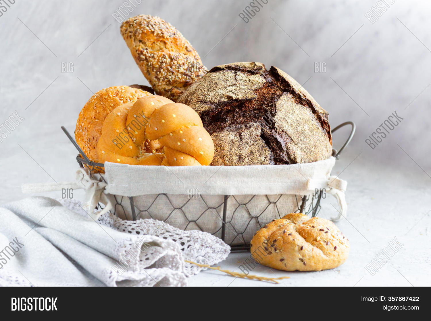 Bread Basket Rolls. Image & Photo (Free Trial) Bigstock