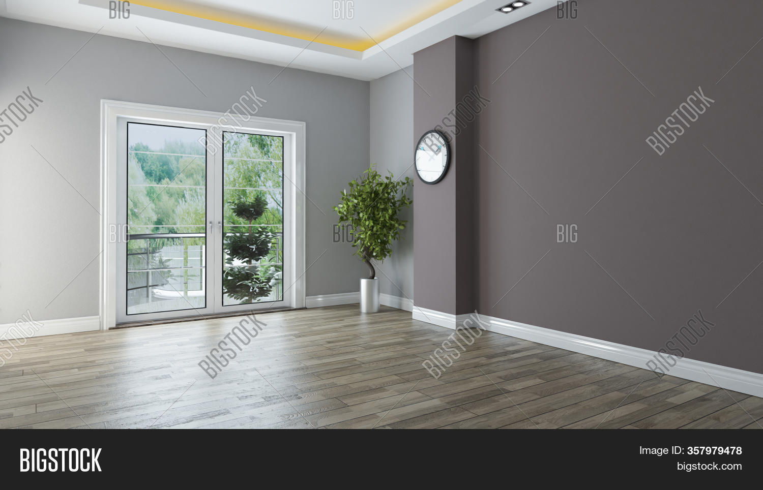 Two Color Wall Empty Image & Photo (Free Trial) | Bigstock