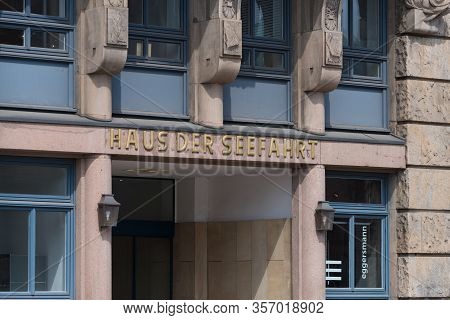 The Haus Der Seefahrt (seafaring House) Is A Typical Hamburg Office Building From 1910. The Building
