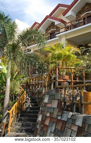 Bulacan, Ph - Oct. 16: Cherubin Gardens Rooms And Stairs Facade On October 16, 2015 In Meycauayan, B