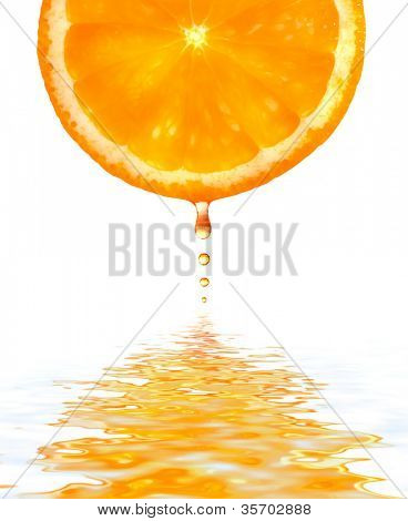  Saltar al agua con toque de naranja fresca