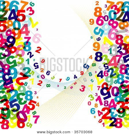 Number Color background