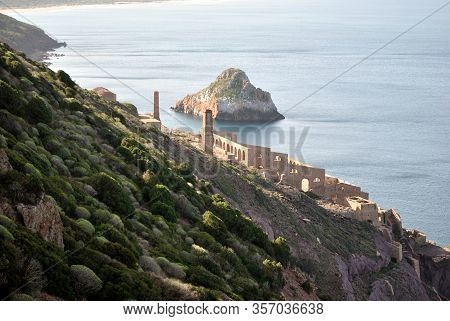 View Of The Abandoned Laveria Lamarmora In Nebida