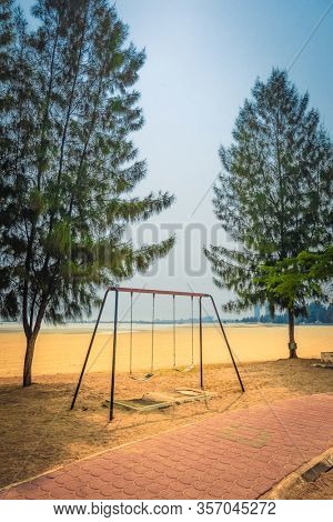 Klebang Beach. Public beach of Malacca.