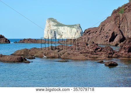 View Of The Pan Di Zucchero From Porto Corallo Beach
