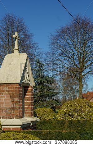 spring time in the german muensterland near borken