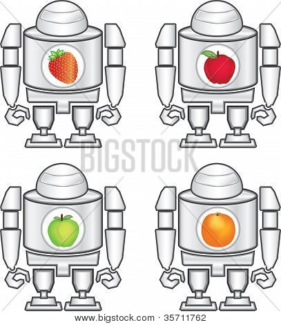 robot e frutti