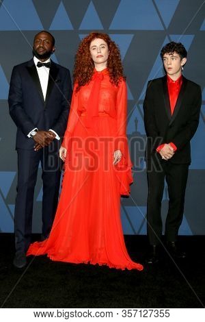 LOS ANGELES - OCT 27:  Byron Bowers, Alma Har El, Noah Jupe at the Governors Awards at the Dolby Theater on October 27, 2019 in Los Angeles, CA
