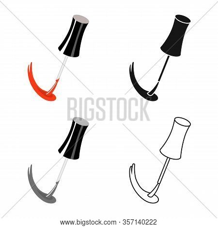 Vector Design Of Brush And Nailpolish Logo. Web Element Of Brush And Smear Stock Symbol For Web.
