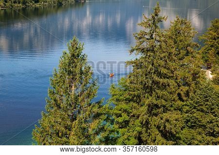 Top View Of The Bohinj Lake, Slovenia