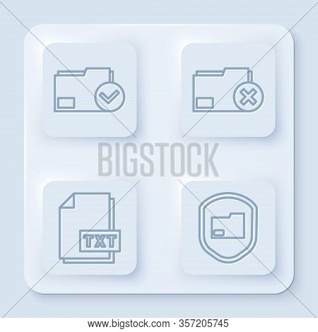 Set Line Document Folder And Check Mark, Delete Folder, Txt File Document And Document Folder Protec