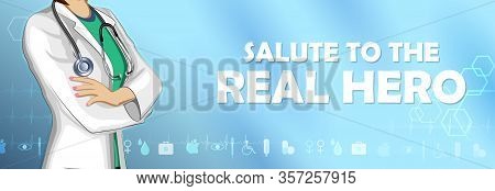 Illustration Of Healthcare And Medical Background Showing Gratitude And Saying Thank You Doctor For 