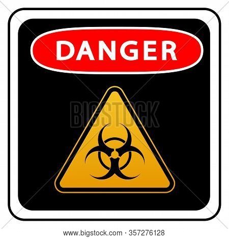 Coronavirus Warning Sign In A Triangle And Warning Tape Vector Illustration. Coronavirus In Europe. 