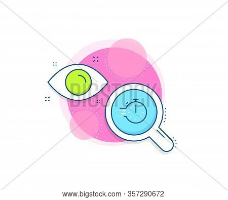 Frying Stopwatch Sign. Research Complex Icon. Cooking Timer Line Icon. Food Preparation Symbol. Anal